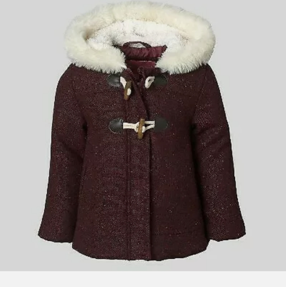 NWT GIRL'S WIPPETTE KIDS HOODED ZIPPER  COAT